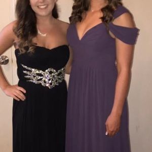 Purple formal dress